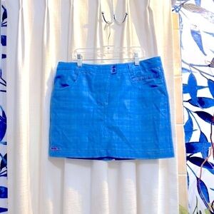 Women’s Chase54 Blue Plaid Polyester & Spandex Golf Skort Size 4